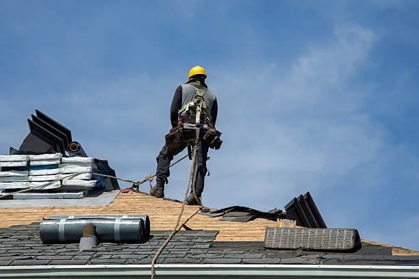 Professional Roof Replacement technician working in Melbourne, KY